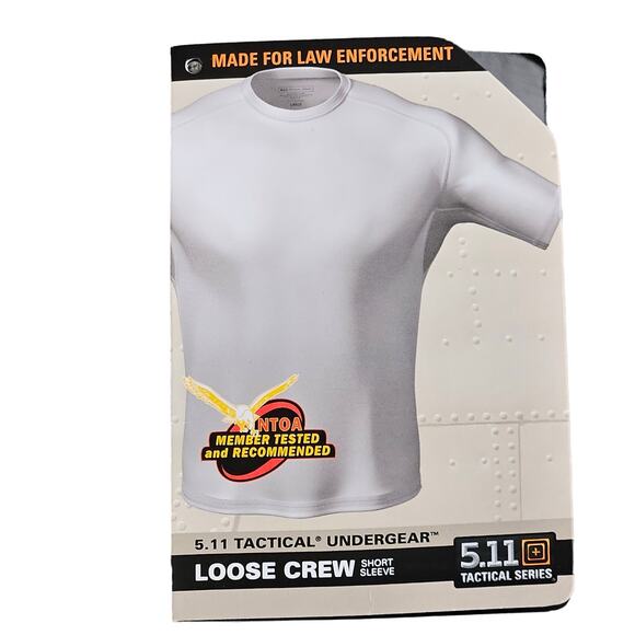 5.11 Tactical Men's Loose Fit Crew Short Sleeve Shirt Style 40007 White Size M - Picture 2 of 8